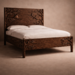 özel üretim oyma ahşap karyola, el işçiligi masif yatak, özel ölçü klasik modern karyola, ısmarlama sanat karyola tasarımı, ahşap oyma detaylı yatak