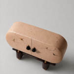 el boyama desenli büfe, oval form modern konsol, özel üretim sanatsal büfe, sipariş mobilya dekoratif dolap, ısmarlama ahşap büfe