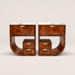 kök kaplama komodin özel üretim, mermer üst tablali modern komodin özel ölçü sipariş mobilya, ısmarlama mobilya kavisli form nightstand tasarım, çekmeceli lüks komodin doğal malzeme, modern yatak odası komodin heykelsi tasarım