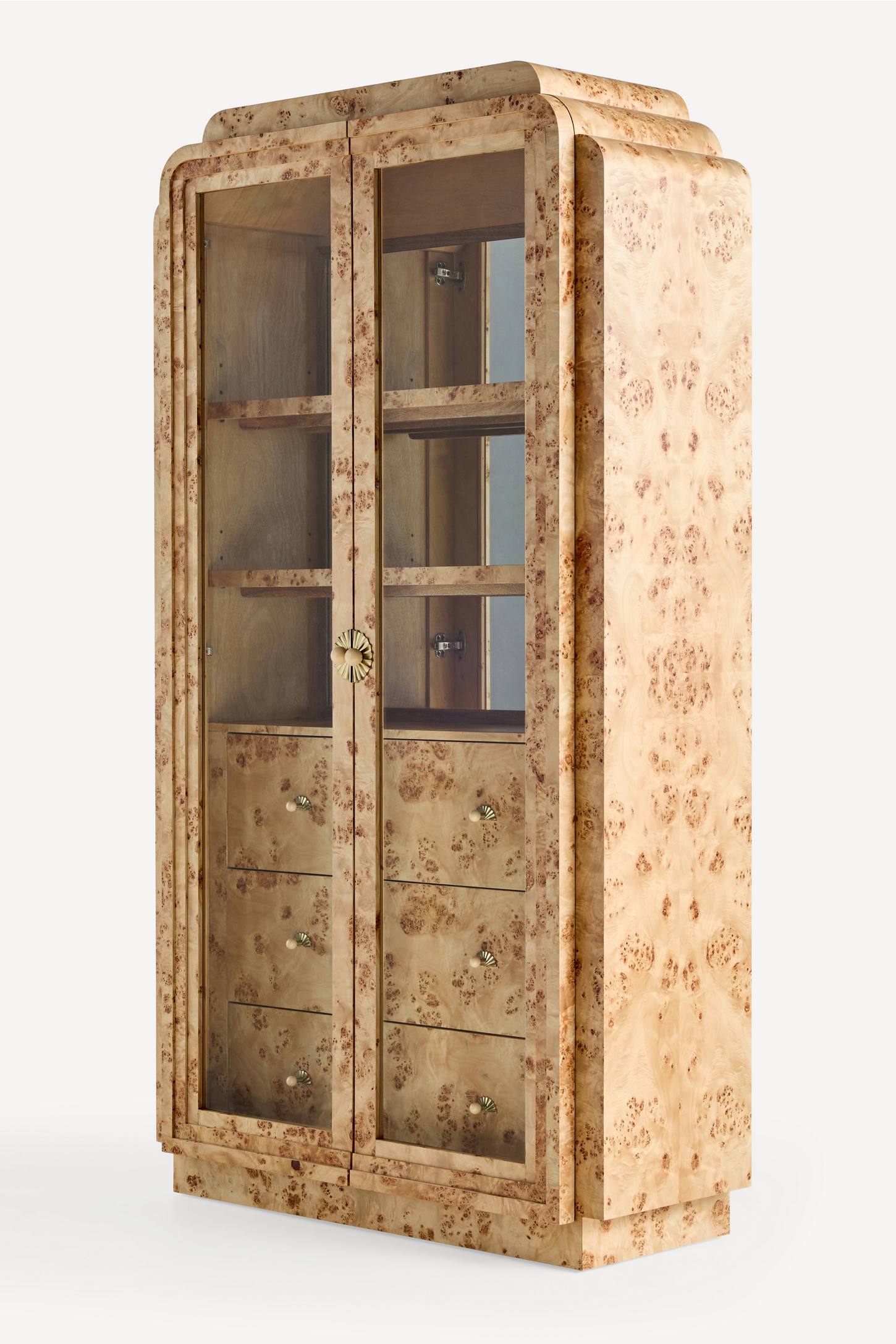 kök kaplama vitrin dolap özel üretim, cam kapaklı vitrin özel ölçü sipariş mobilya, ısmarlama mobilya modern depolama ünitesi, lüks vitrin dolap tasarım doğal malzeme, katmanlı çerçeve vitrin dekoratif dolap