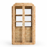 kök kaplama vitrin dolap özel üretim, cam kapaklı vitrin özel ölçü sipariş mobilya, ısmarlama mobilya modern depolama ünitesi, lüks vitrin dolap tasarım doğal malzeme, katmanlı çerçeve vitrin dekoratif dolap