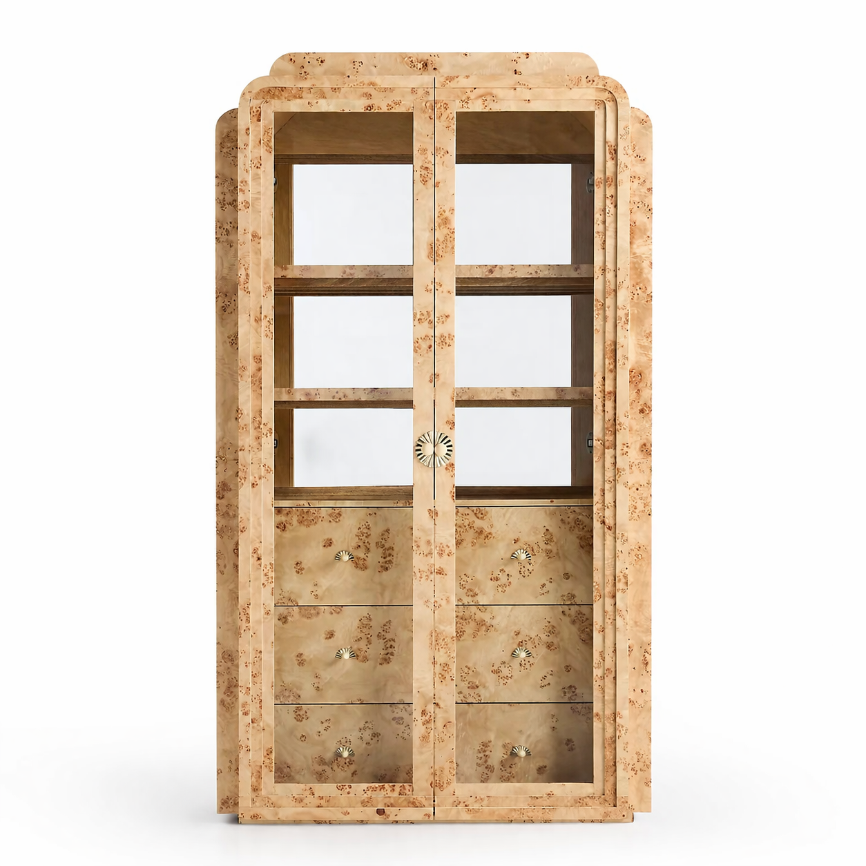 kök kaplama vitrin dolap özel üretim, cam kapaklı vitrin özel ölçü sipariş mobilya, ısmarlama mobilya modern depolama ünitesi, lüks vitrin dolap tasarım doğal malzeme, katmanlı çerçeve vitrin dekoratif dolap