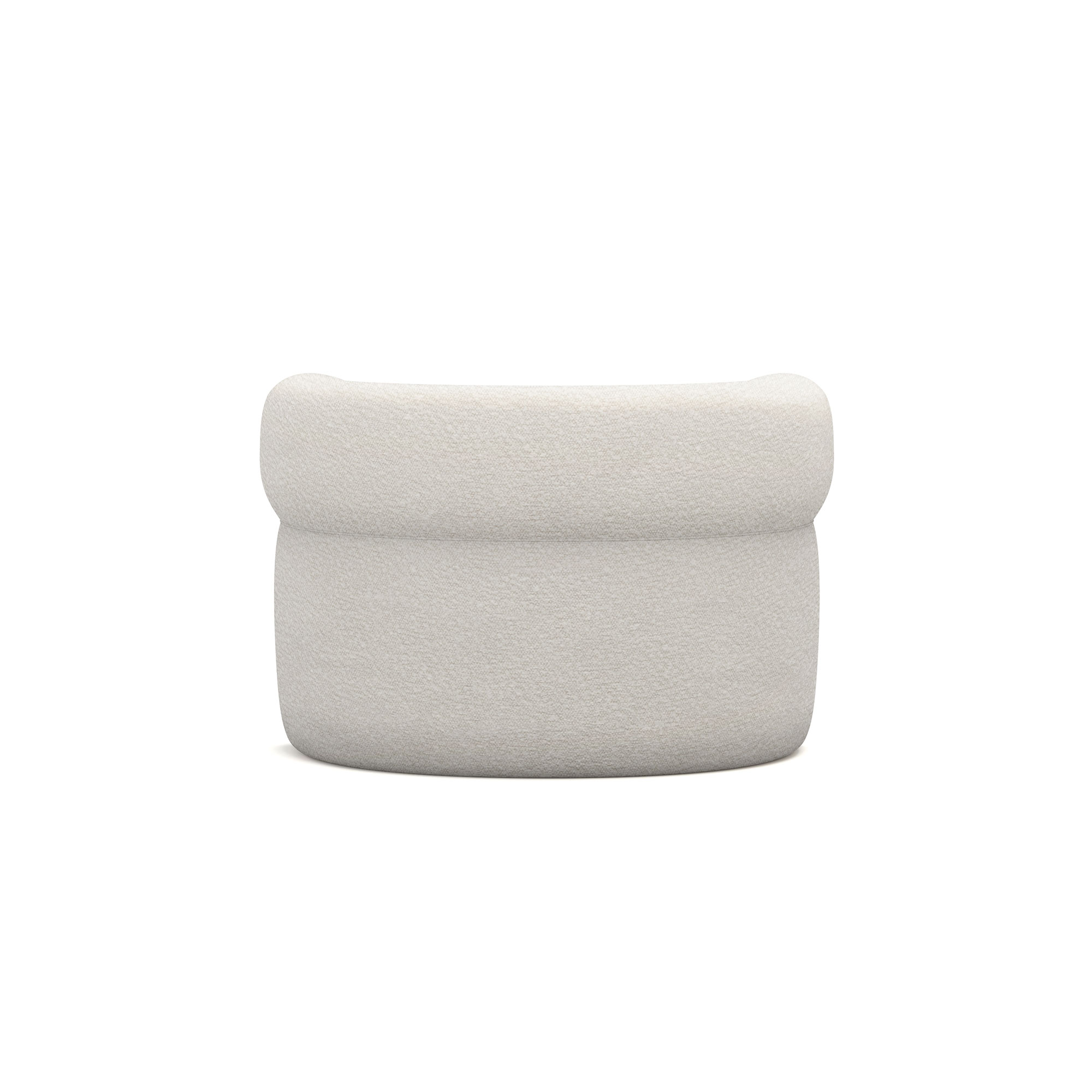 kavisli boucle koltuk, modern yumuşak formlu koltuk, özel üretim lounge koltuk, sipariş mobilya koltuk, ısmarlama modern koltuk