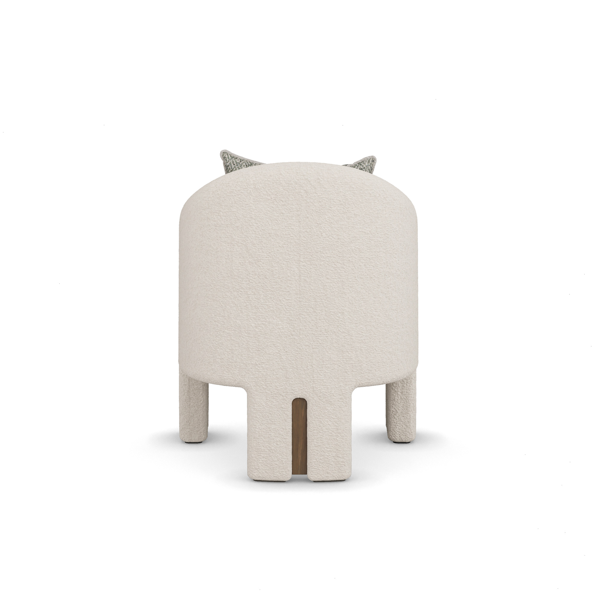 kavisli modern sandalye, boucle döşemeli sandalye, özel üretim tasarım sandalye, sipariş mobilya modern sandalye, ısmarlama minimal sandalye