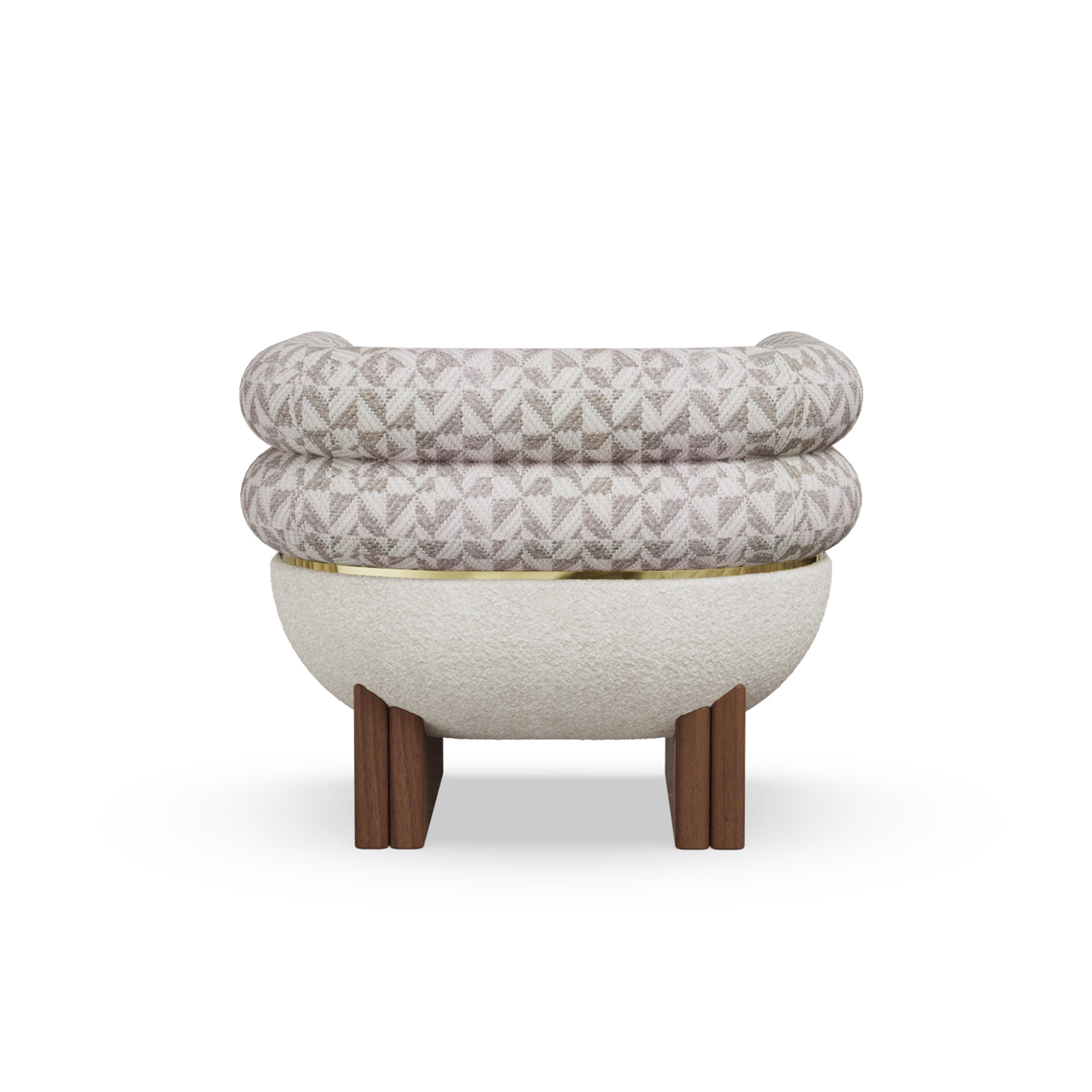 katmanlı koltuk özel üretim, özel ölçü sipariş mobilya ısmarlama mobilya modern tasarım koltuk, pirinç detaylı lüks koltuk, desenli kumaş oturma koltuğu, ahşap bazalı tasarım koltuk