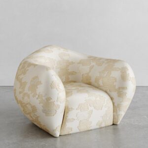 organik form jakar koltuk, desenli modern lounge koltuk, özel üretim tasarım koltuk, sipariş mobilya koltuk, ısmarlama tekstil koltuk