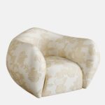 organik form jakar koltuk, desenli modern lounge koltuk, özel üretim tasarım koltuk, sipariş mobilya koltuk, ısmarlama tekstil koltuk