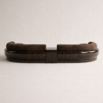 özel üretim yarım daire kanepe, özel ölçü modüler kanepe tasarımı, ısmarlama lounge oturma grubu, ahşap detaylı modern kanepe, organik form büyük kanepe