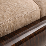 özel üretim yarım daire kanepe, özel ölçü modüler kanepe tasarımı, ısmarlama lounge oturma grubu, ahşap detaylı modern kanepe, organik form büyük kanepe