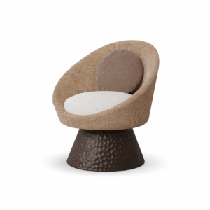 ahşap kaideli modern sandalye, kavisli tasarım sandalye, özel üretim heykelsi sandalye, sipariş mobilya modern sandalye, ısmarlama tasarım sandalye