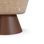 ahşap kaideli modern sandalye, kavisli tasarım sandalye, özel üretim heykelsi sandalye, sipariş mobilya modern sandalye, ısmarlama tasarım sandalye