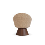 ahşap kaideli modern sandalye, kavisli tasarım sandalye, özel üretim heykelsi sandalye, sipariş mobilya modern sandalye, ısmarlama tasarım sandalye