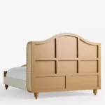 rattan hasır karyola, ahşap başlıklı doğal yatak, özel üretim karyola tasarımı, sipariş mobilya karyola, ısmarlama yatak odası mobilyası