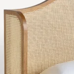 rattan hasır karyola, ahşap başlıklı doğal yatak, özel üretim karyola tasarımı, sipariş mobilya karyola, ısmarlama yatak odası mobilyası