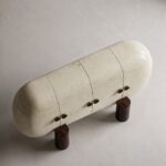 oval form modern büfe, seramik efekt yüzey dolap, özel üretim tasarım büfe, sipariş mobilya dekoratif dolap, ısmarlama modern büfe