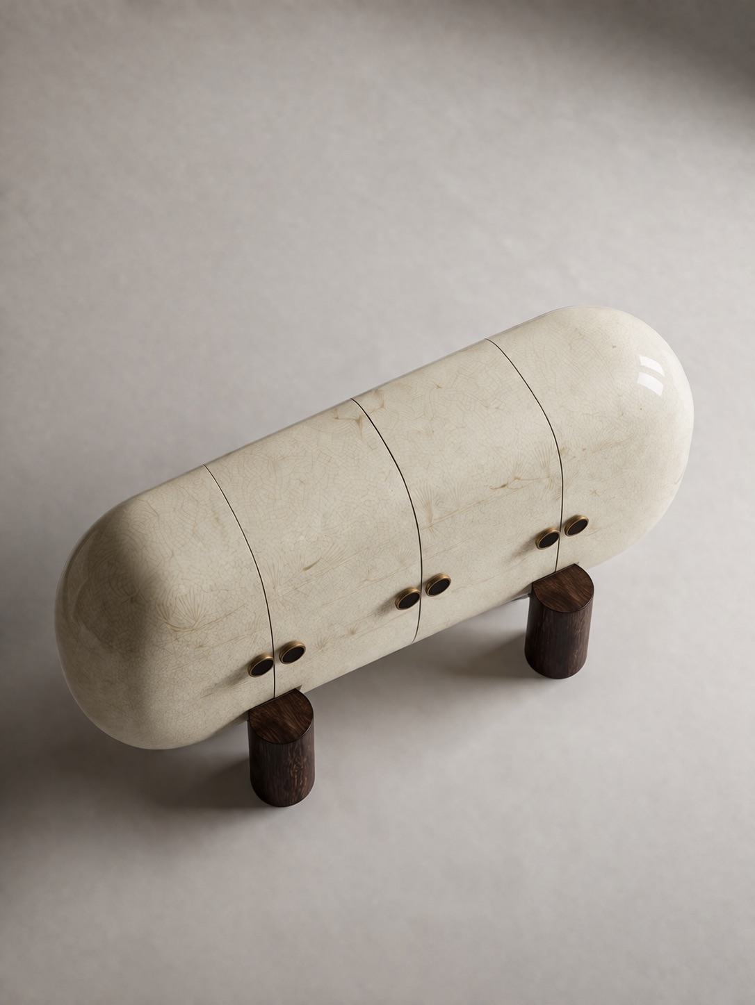 oval form modern büfe, seramik efekt yüzey dolap, özel üretim tasarım büfe, sipariş mobilya dekoratif dolap, ısmarlama modern büfe