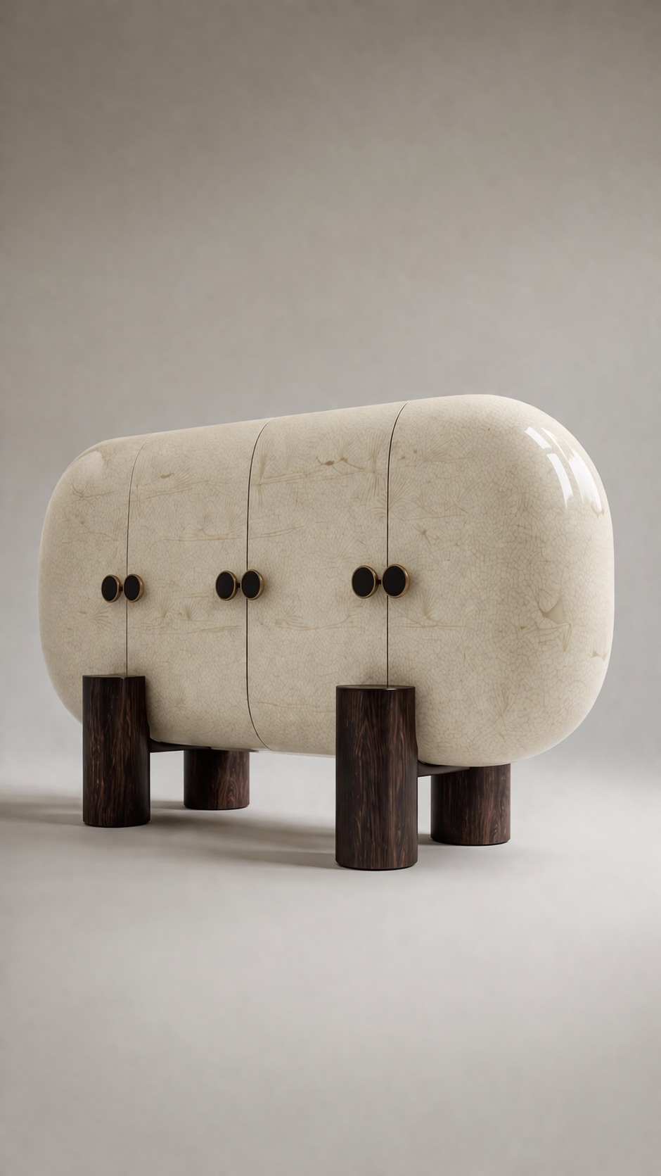 oval form modern büfe, seramik efekt yüzey dolap, özel üretim tasarım büfe, sipariş mobilya dekoratif dolap, ısmarlama modern büfe