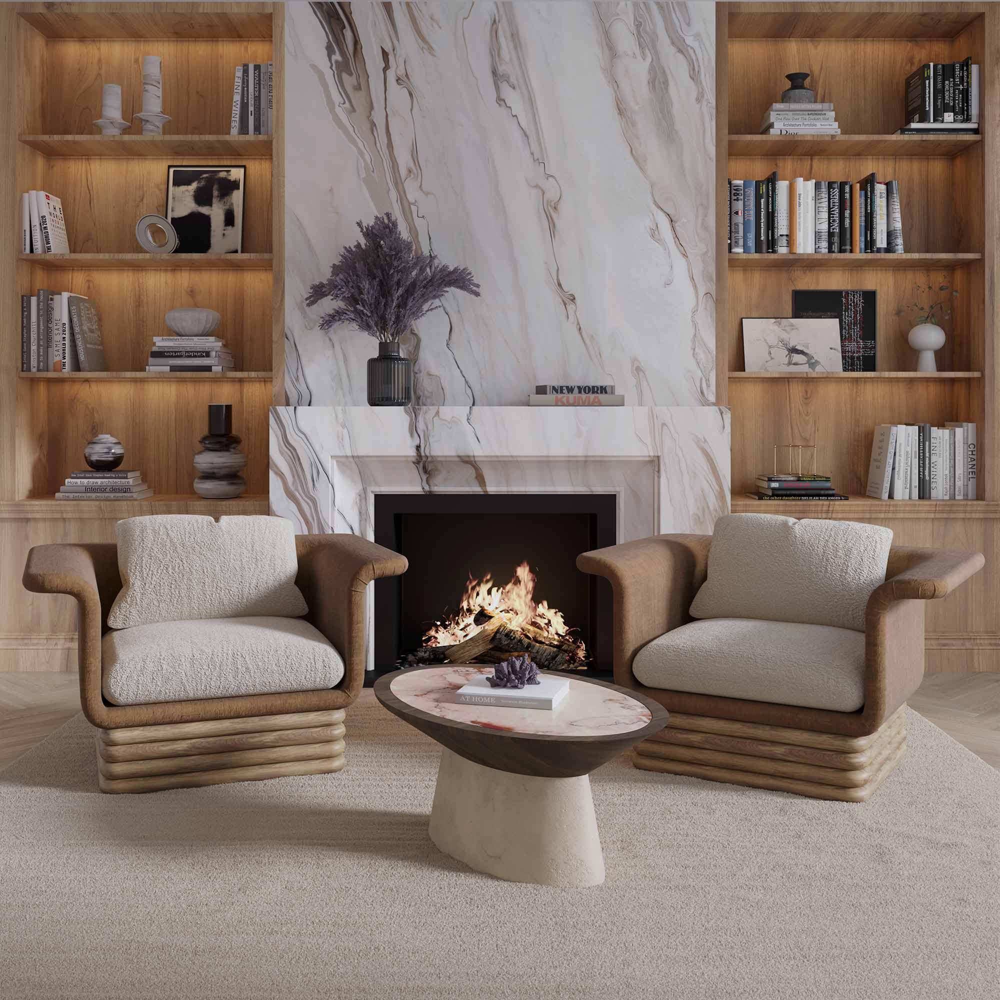 deri kaplama modern koltuk, özel üretim ahşap bazalı koltuk, özel ölçü bukle oturum koltuk, ısmarlama modern lounge koltuk, katmanlı baza detaylı koltuk