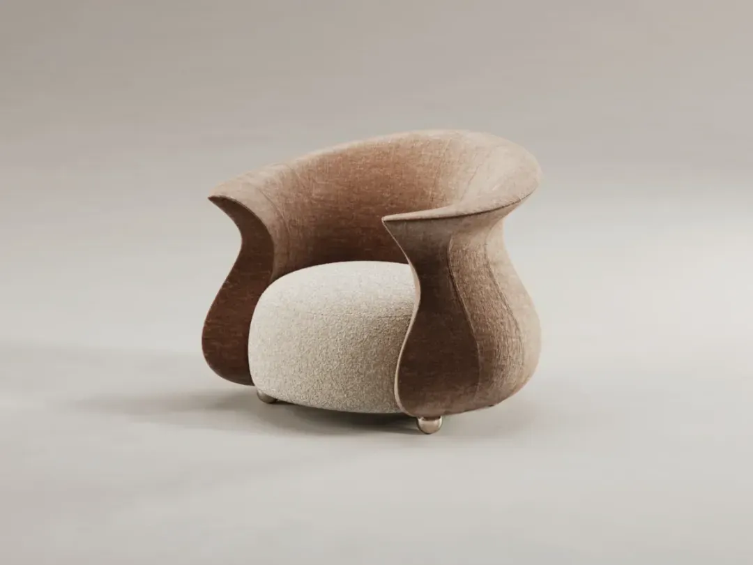 kavisli modern koltuk, çift dokulu tasarım koltuk, özel üretim lounge koltuk, sipariş mobilya koltuk, ısmarlama konfor koltuk