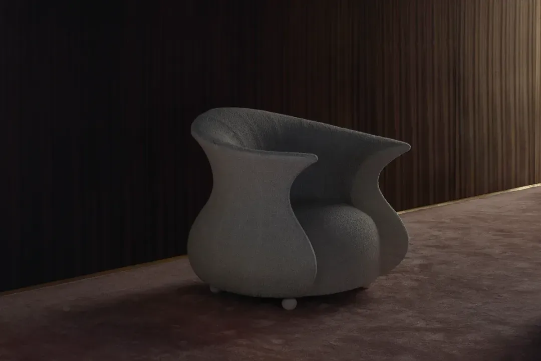 kavisli modern koltuk, çift dokulu tasarım koltuk, özel üretim lounge koltuk, sipariş mobilya koltuk, ısmarlama konfor koltuk