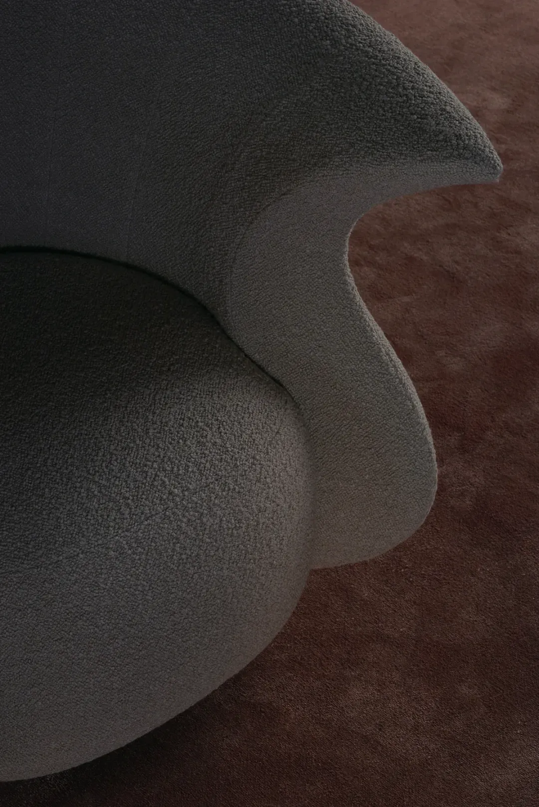 kavisli modern koltuk, çift dokulu tasarım koltuk, özel üretim lounge koltuk, sipariş mobilya koltuk, ısmarlama konfor koltuk