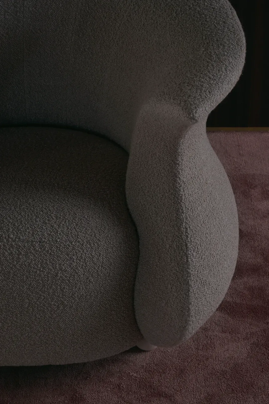 kavisli modern koltuk, çift dokulu tasarım koltuk, özel üretim lounge koltuk, sipariş mobilya koltuk, ısmarlama konfor koltuk