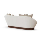 organik form kanepe özel üretim, özel ölçü sipariş mobilya ısmarlama mobilya boucle kumaş sofa, ahşap detaylı modern kanepe tasarım, lüks lounge koltuk modeli