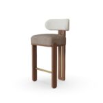 özel üretim bar sandalyesi, özel ölçü bar taburesi, pirinç detaylı bar sandalyesi, masif ahşap modern bar stool, ısmarlama tasarım bar koltuğu