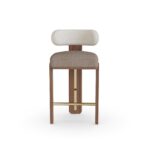 özel üretim bar sandalyesi, özel ölçü bar taburesi, pirinç detaylı bar sandalyesi, masif ahşap modern bar stool, ısmarlama tasarım bar koltuğu