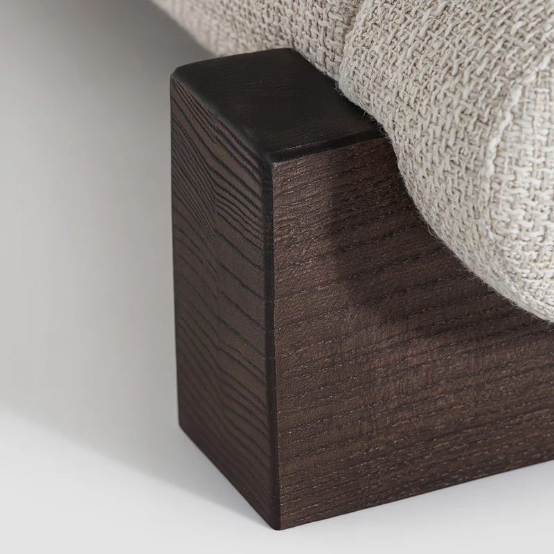 düşük platform karyola özel üretim, özel ölçü sipariş mobilya ısmarlama mobilya silindirik başlıklı yatak, minimal lüks karyola tasarım, döşemeli modern yatak modeli, japandi stil karyola