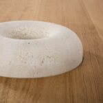 traverten ayakli luxury masa, organic modern yuvarlak masa, collectible design pedestal dining table, ozel uretim contemporary masa, natural oak luxury dining table