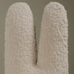 boucle modern sandalye, brutalist siyah ahşap dining chair, özel üretim sculptural sandalye, minimal contemporary yemek sandalyesi, collectible tasarım chair