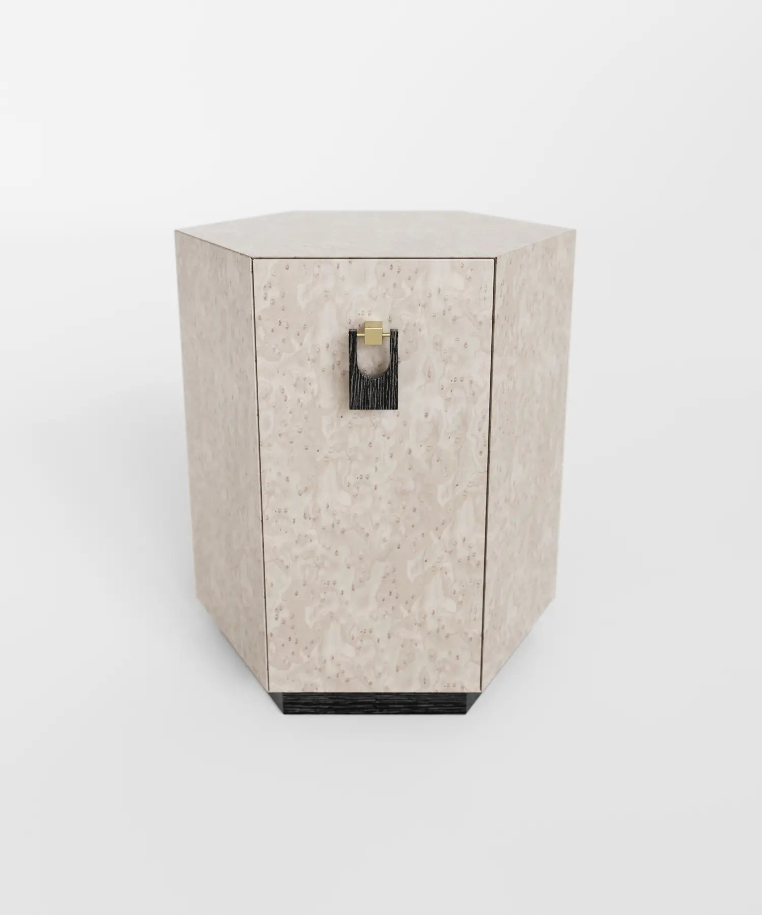 sedef efektli özel üretim komodin, geometrik kapaklı özel ölçü bedside table, pirinç detaylı sipariş mobilya yatak yanı, siyah kaideli ısmarlama mobilya komodin, kuşgözü desenli luxury yatak odası komodini
