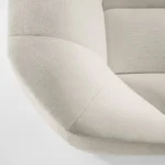 modern boucle koltuk, organik formlu kanepe, ozel uretim contemporary sofa, sculptural luxury koltuk, krem moduler oturma grubu