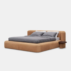 dosemeli contemporary karyola, luxury platform bed design, ozel uretim modern yatak, oversized upholstered bedroom furniture, soft minimal karyola
