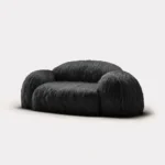 peluş contemporary kanepe, organik collectible design sofa, özel üretim fluffy luxury koltuk, pudra pembe modern kanepe, heykelsi playful sofa