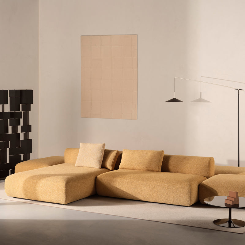 hardal boucle özel üretim köşe kanepe, modüler özel ölçü lounge köşe kanepe, puflu sipariş mobilya köşe koltuk, blok kollu ısmarlama mobilya kanepe, modern lüks salon köşe kanepe