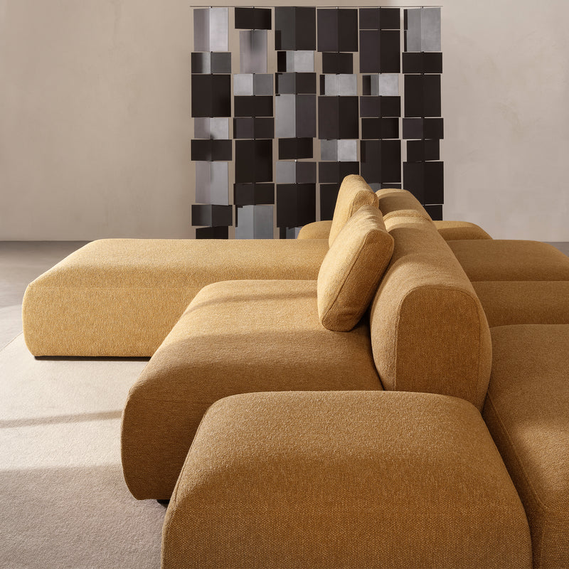 hardal boucle özel üretim köşe kanepe, modüler özel ölçü lounge köşe kanepe, puflu sipariş mobilya köşe koltuk, blok kollu ısmarlama mobilya kanepe, modern lüks salon köşe kanepe