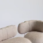 organik formlu boucle koltuk, heykelsi contemporary sofa, özel üretim collectible design koltuk, biyomorfik lounge kanepe, modern luxury organik oturma grubu