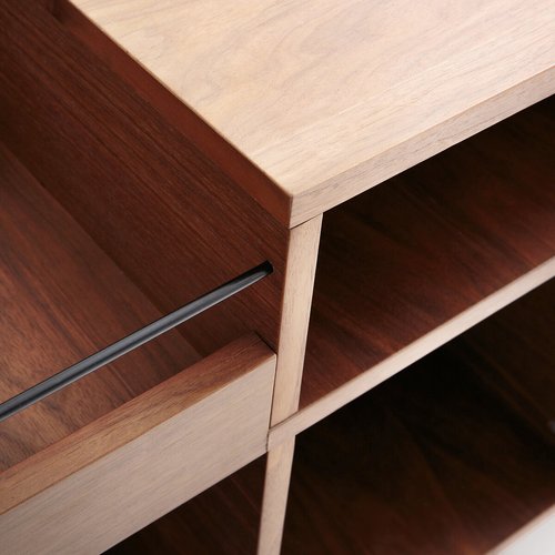 mid century pikap dolabi, vinyl storage console furniture, contemporary plak dolabi tasarimi, ozel uretim ahsap record cabinet, modern pikap ve plak unitesi
