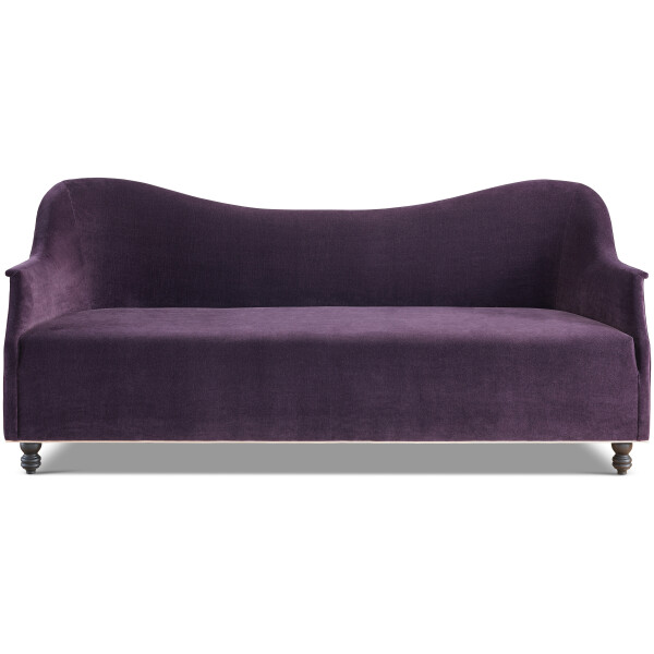 mor kadife luxury kanepe, curved contemporary sofa, ozel uretim designer koltuk, sculptural modern kanepe, collectible luxury furniture