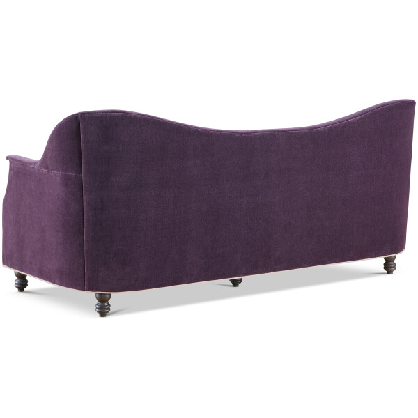 mor kadife luxury kanepe, curved contemporary sofa, ozel uretim designer koltuk, sculptural modern kanepe, collectible luxury furniture