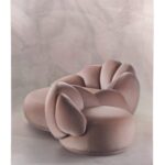 petal formlu luxury love seat, collectible design lounge sofa, organik contemporary loveseat, ozel uretim velvet love seat, heykelsi modern lounge sofa
