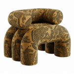 collectible design lounge chair, organik formlu statement koltuk, desenli contemporary designer chair, heykelsi luxury lounge furniture, ozel uretim modern art koltuk