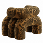 collectible design lounge chair, organik formlu statement koltuk, desenli contemporary designer chair, heykelsi luxury lounge furniture, ozel uretim modern art koltuk