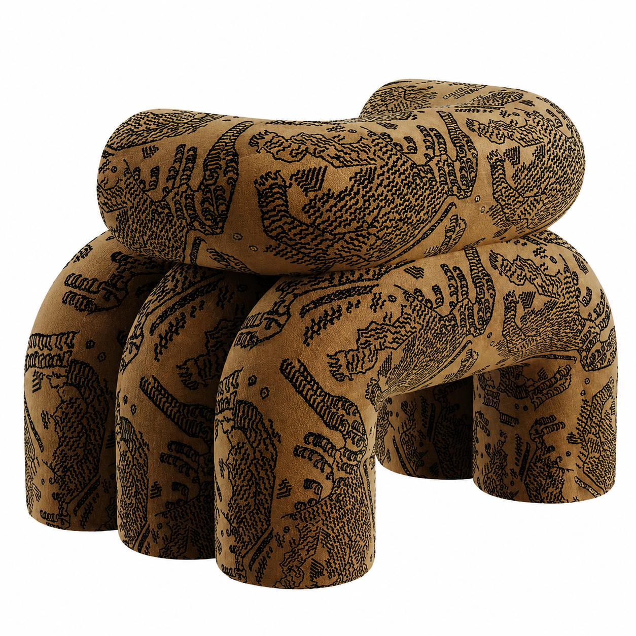 collectible design lounge chair, organik formlu statement koltuk, desenli contemporary designer chair, heykelsi luxury lounge furniture, ozel uretim modern art koltuk