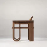 hasır koltuk, ceviz lounge chair, özel üretim japandi koltuk, modern rattan koltuk, collectible design ahşap koltuk