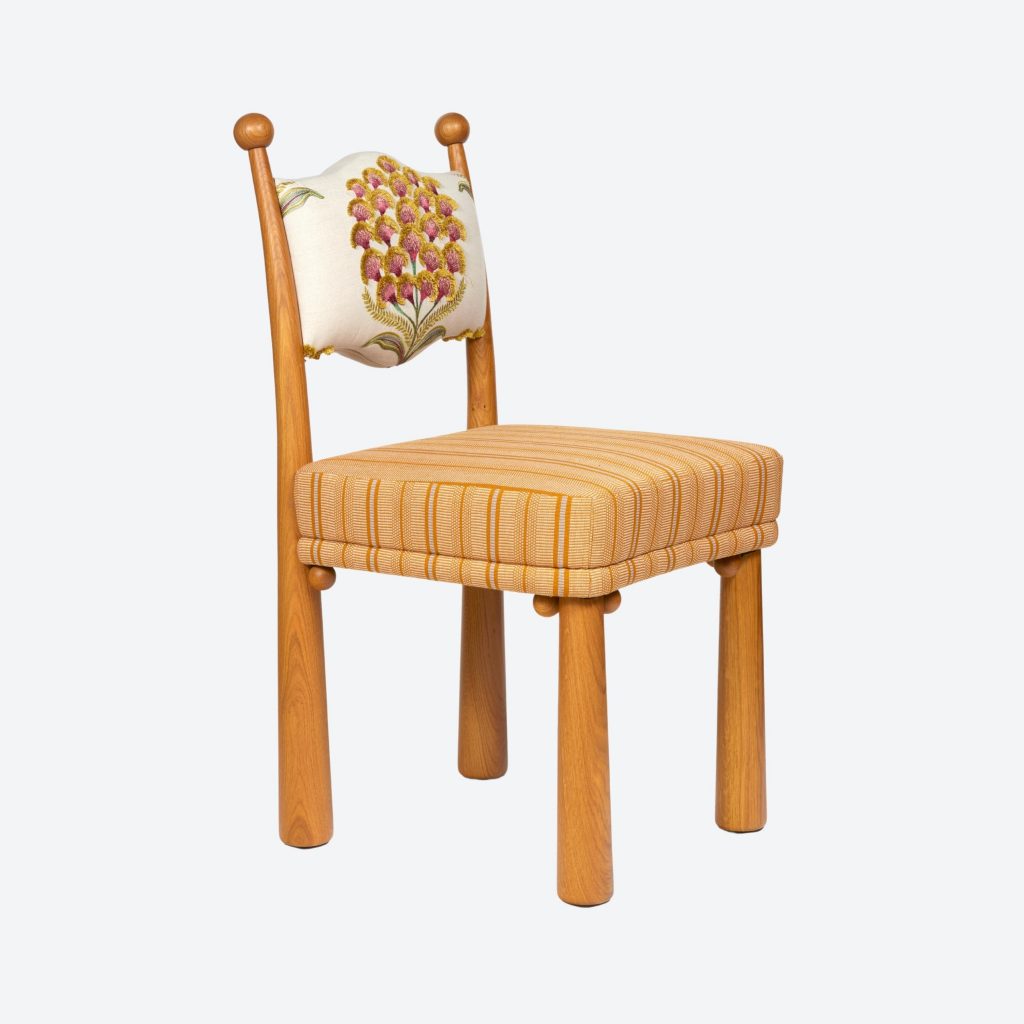 nakisli luxury sandalye, collectible design dining chair, artisan modern ahsap sandalye, ozel uretim contemporary chair, natural oak luxury dining chair