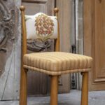 nakisli luxury sandalye, collectible design dining chair, artisan modern ahsap sandalye, ozel uretim contemporary chair, natural oak luxury dining chair
