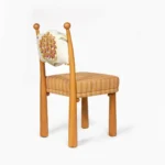 nakisli luxury sandalye, collectible design dining chair, artisan modern ahsap sandalye, ozel uretim contemporary chair, natural oak luxury dining chair